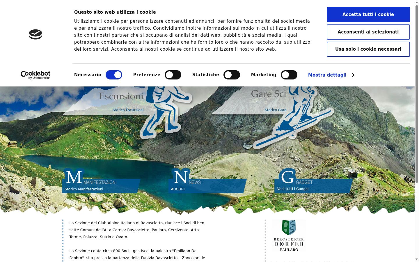 Capture d'écran de la bannière de consentement affichée avant toute interaction