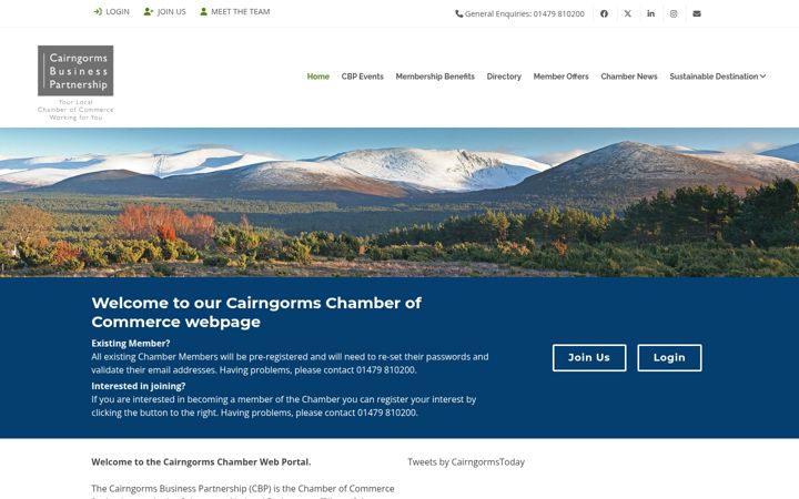 Screenshot of cairngormschamber.com