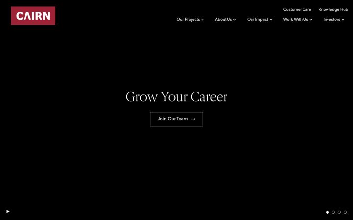 Screenshot of cairnhomes.com