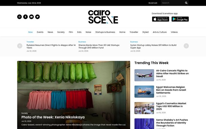 Screenshot of cairoscene.com