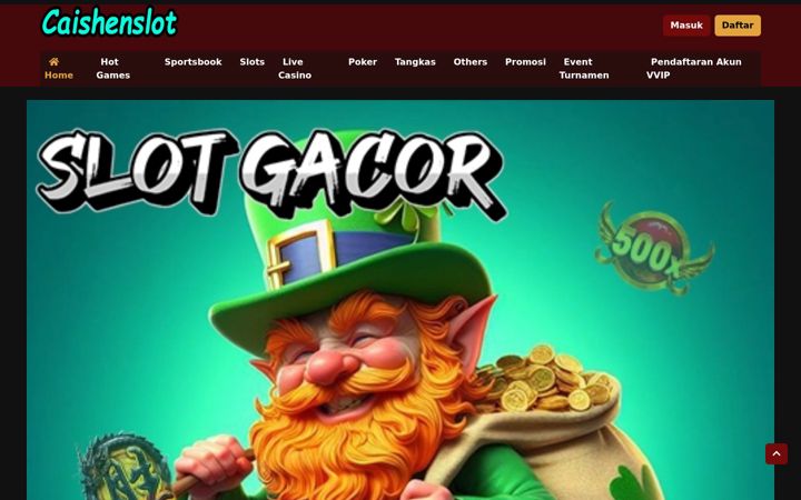 Screenshot of caishenslot.org