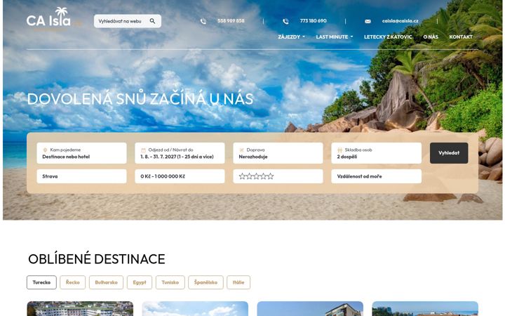 Screenshot of caisla.cz