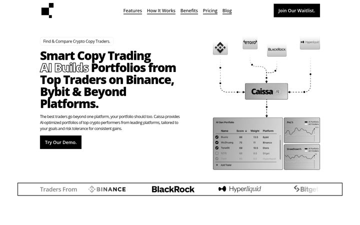 Screenshot of caissa.finance