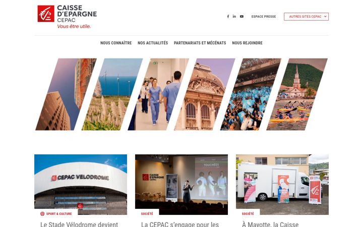 Screenshot of caissedepargne-cepac.fr