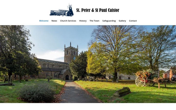 Screenshot of caistorparishchurch.co.uk
