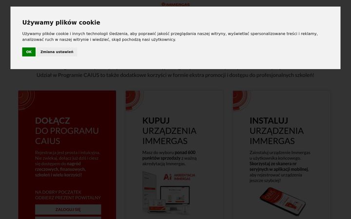 Screenshot of caius.pl