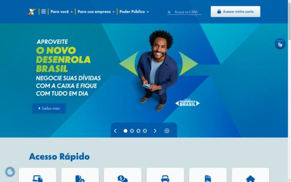 Screenshot of caixa.gov.br