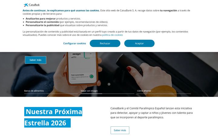 Screenshot of caixabank.com
