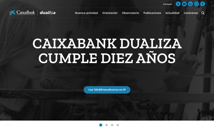 Screenshot of caixabankdualiza.es