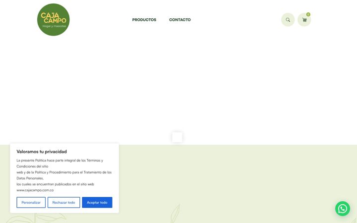 Screenshot of cajacampo.com.co