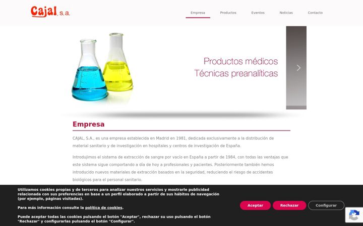 Screenshot of cajalsa.es