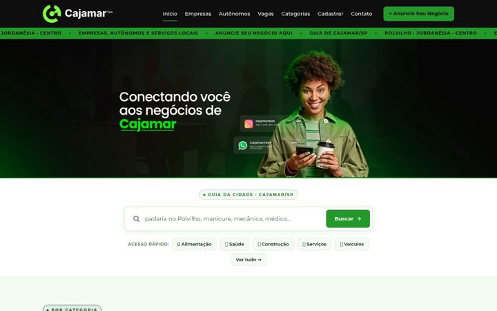 Screenshot of cajamartem.com.br