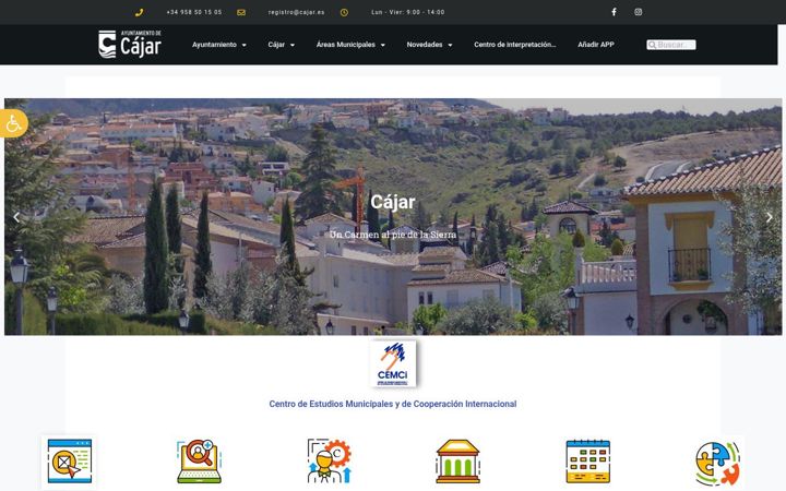 Screenshot of cajar.es