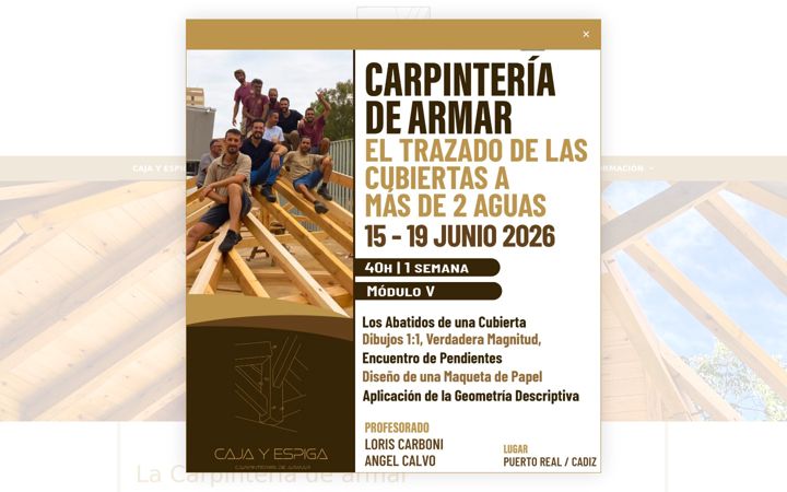 Screenshot of cajayespiga.com