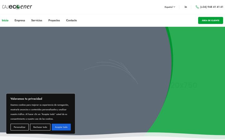 Screenshot of cajecoener.es