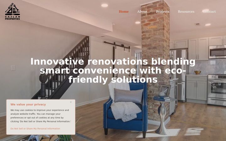 Screenshot of cajlanproperties.com