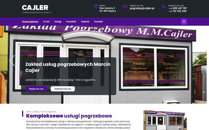 Screenshot of cajler.pl