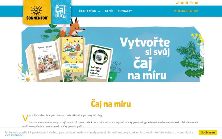 Screenshot of cajnamiru.cz