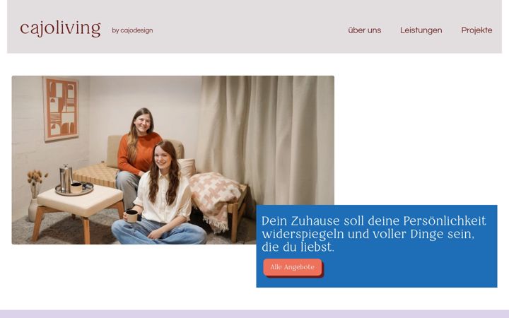 Screenshot of cajoliving.de