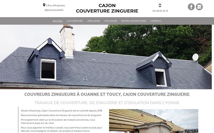 Screenshot of cajon-couverture-89.fr