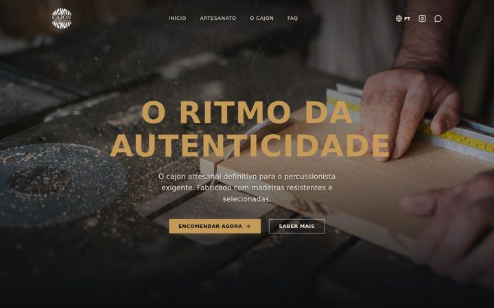 Screenshot of cajonartesanal.com