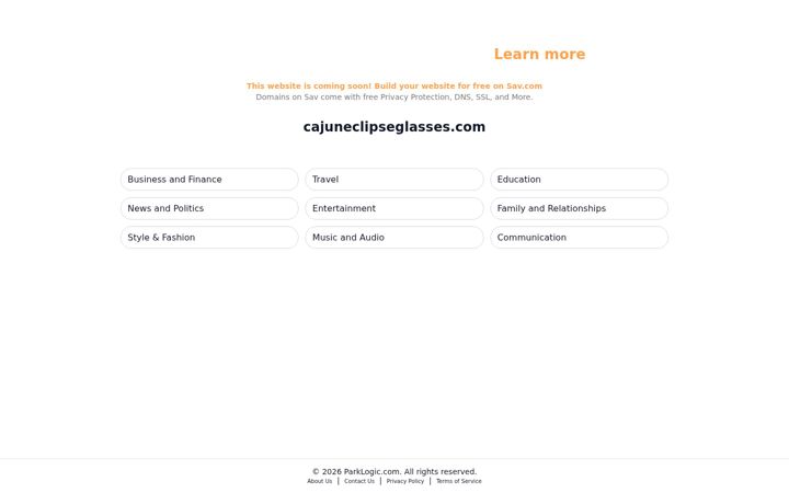 Screenshot of cajuneclipseglasses.com