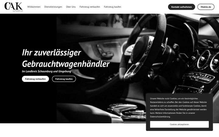 Screenshot of cak-automotive.de