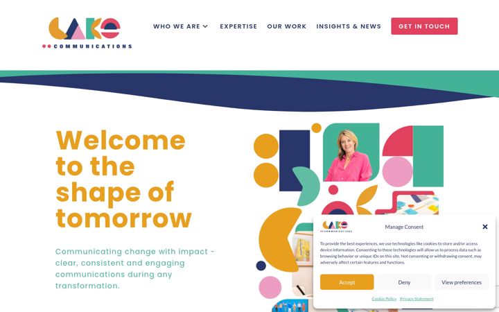 Screenshot of cake-communications.com