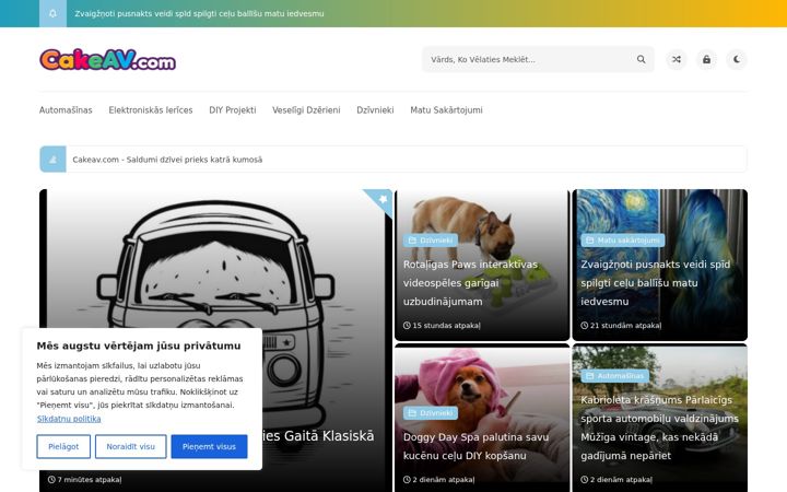 Screenshot of cakeav.com