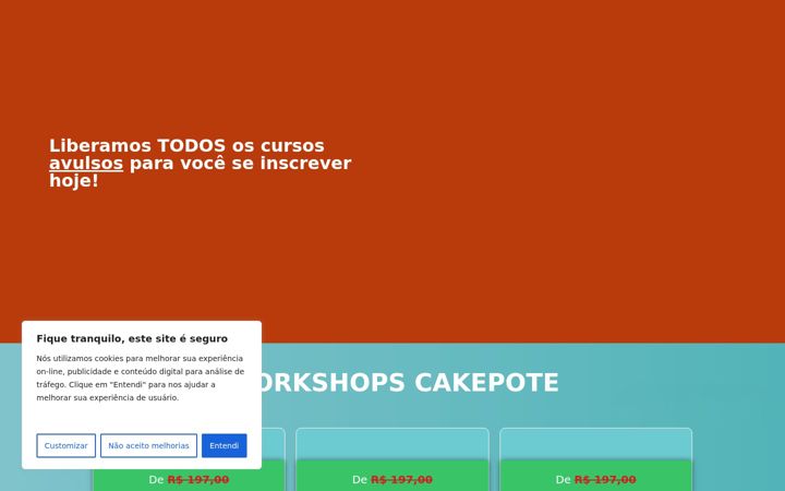 Zrzut ekranu cakepoteecia.com.br