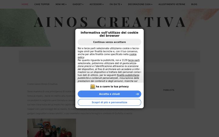 Screenshot of caketoppermessina.altervista.org
