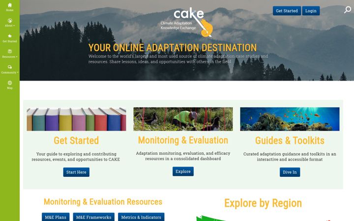 Screenshot of cakex.org