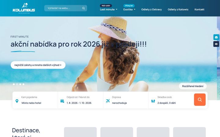 Screenshot of cakolumbus.cz