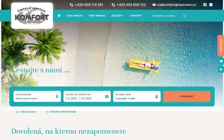 Screenshot of cakomfort.cz