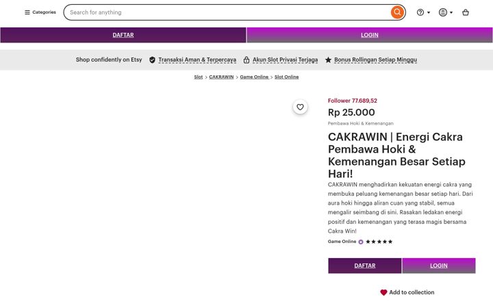 Screenshot of cakrawin.net