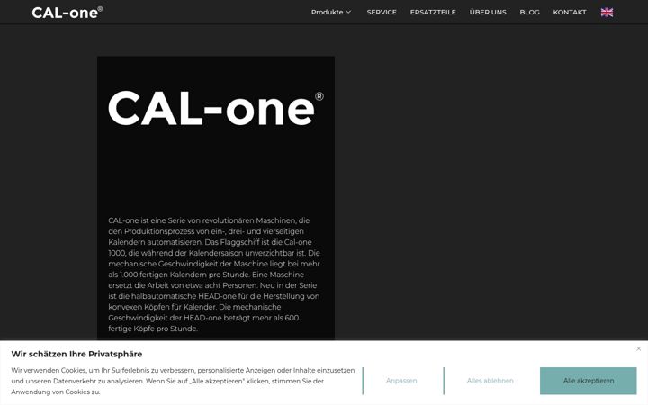 Screenshot von cal-one.de