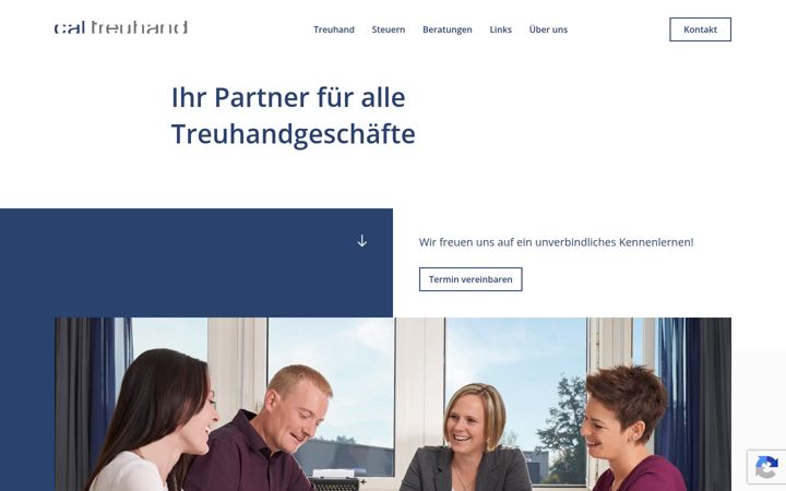 Screenshot of cal-treuhand.ch