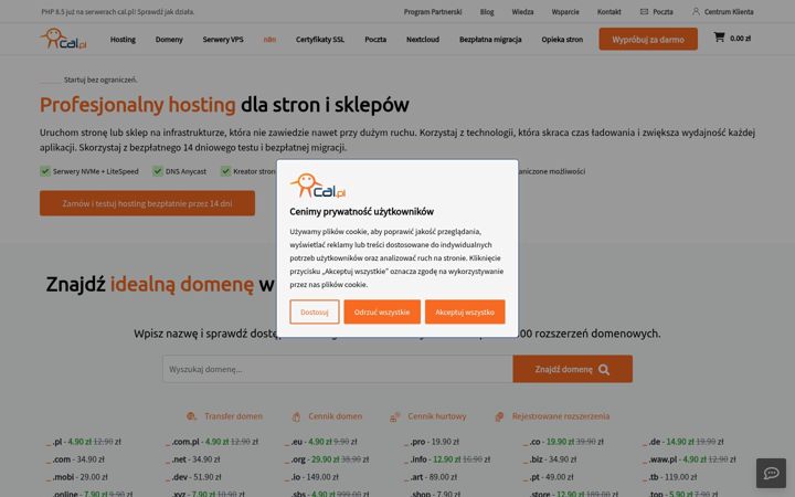 Screenshot of cal24.pl