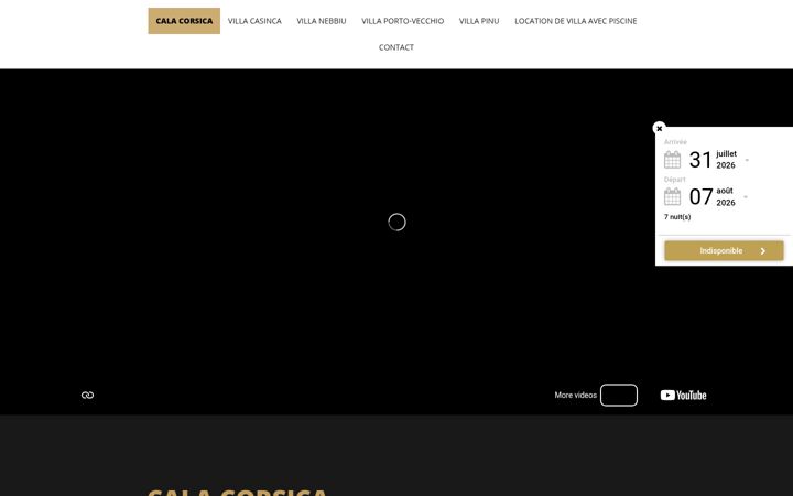 Screenshot of cala-corsica.com