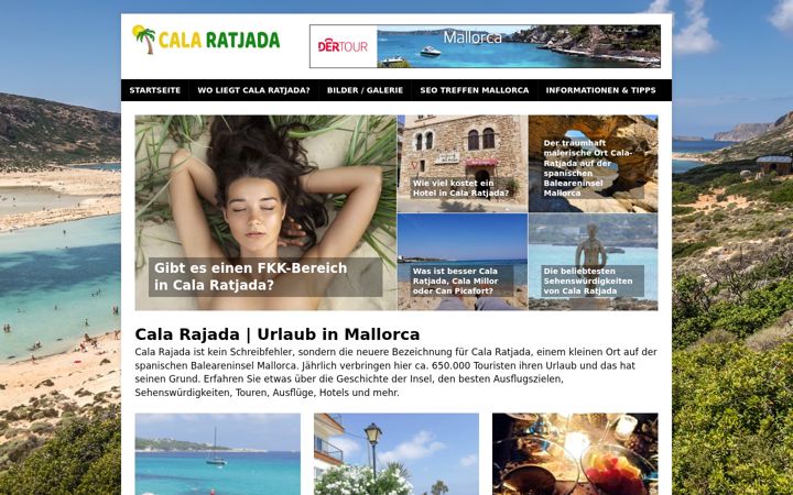 Screenshot of cala-ratjada-bilder.de