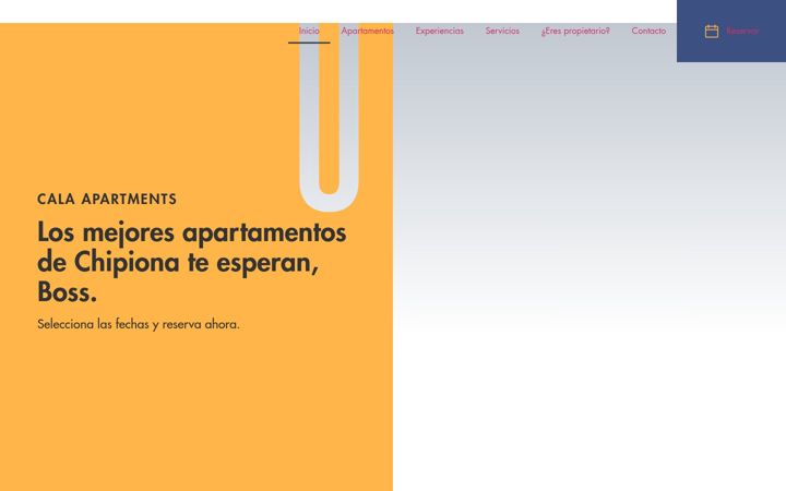 Screenshot of calaapartmentschipiona.com
