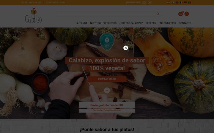 Screenshot of calabizo.com