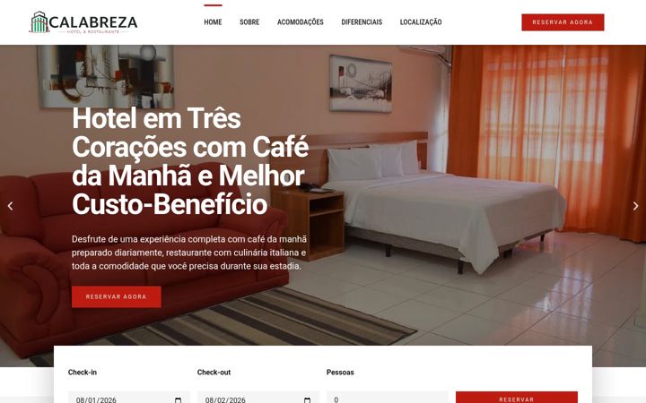 Screenshot of calabreza.com.br