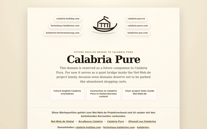 Screenshot of calabria-pure.com