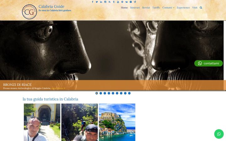 Screenshot of calabriantours.com