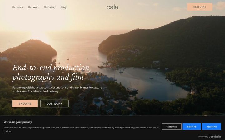 Screenshot of calacreatives.com