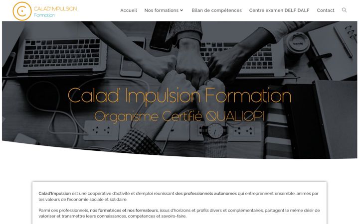 Screenshot of calad-impulsion-formation.fr