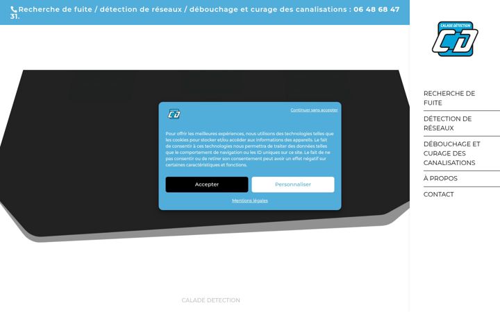 Zrzut ekranu caladedetection.fr