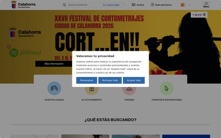 Screenshot of calahorra.es