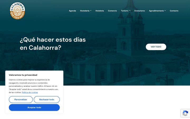 Screenshot of calahorraquericaestas.com
